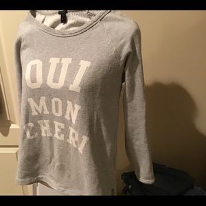 French sweater gray with white size S